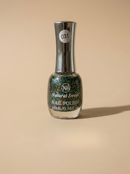 Natural Sweet Gillters Nail Polish