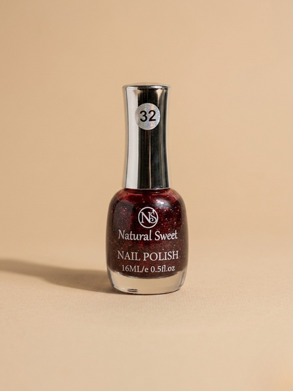 Natural Sweet Gillters Nail Polish